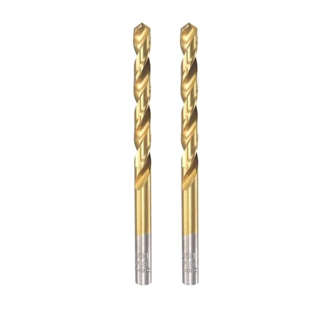 uxcell 6.3mm High Speed Steel Twist Drill Bits - 2 Pcs